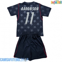 Camisa de time de futebol Estados Unidos Brenden Aaronson #11 Replicas 2º Equipamento Infantil Mundo 2026 Manga Curta (+ Calças curtas)